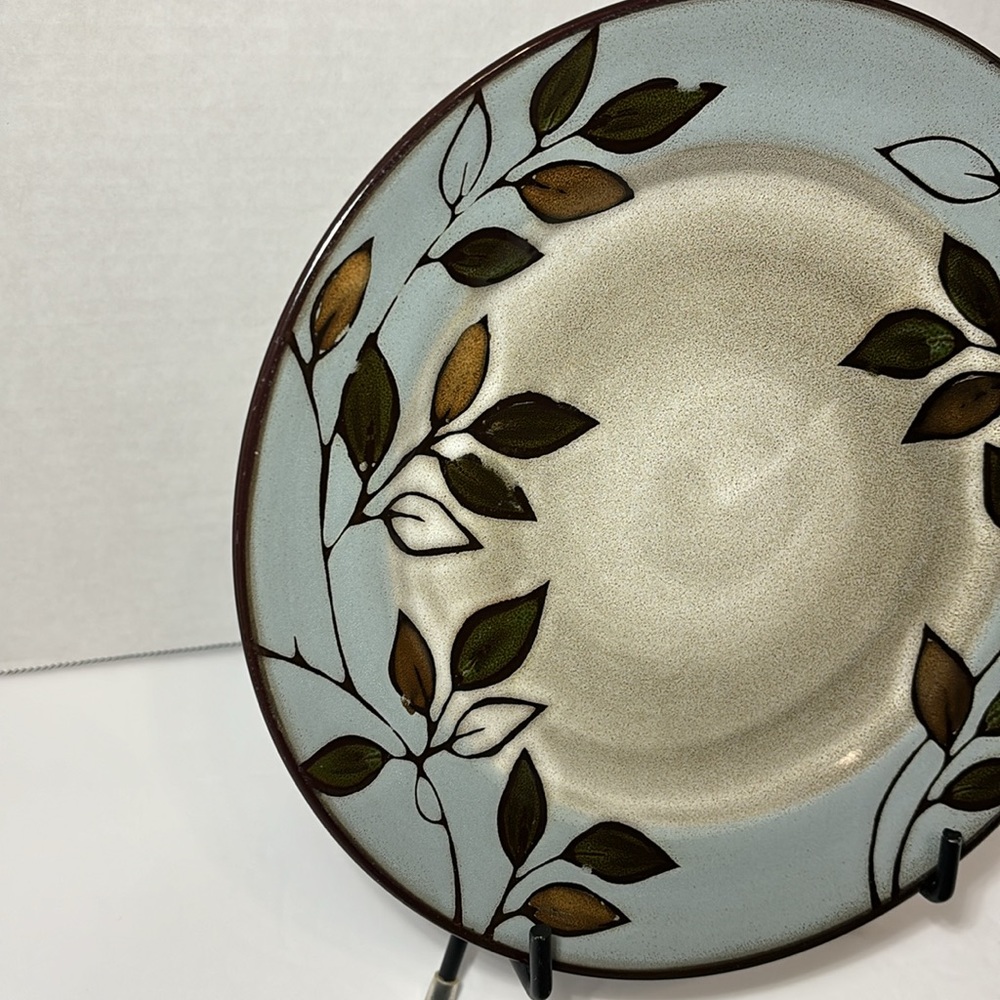 Pfaltzgraff Everyday Rustic Leaves Salad Dessert Plates Set Of 2 Discontinued - Picture 2 of 8